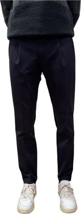 BRIGLIA 1949 Pantalone in tessuto tecnico invernale - Heren - Chinos - Blauw - 2XL - Broeken