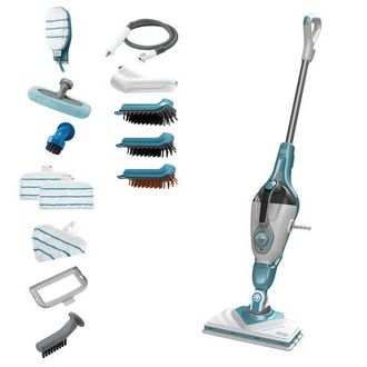 Black+Decker Black&decker - Bhsm1610dsm Limpiador A Vapor Port&aacute;til 0,5 L 1600 W Color Aguamarina, Blanco