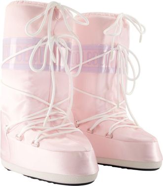 Moon Boot Womens Icon Pearly Boots - Moon Synthetic Pink Shoes
