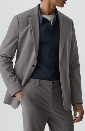 Theory Clinton Precision Ponte Knit Blazer in Carbon - Bax at Nordstrom Rack, Size 46