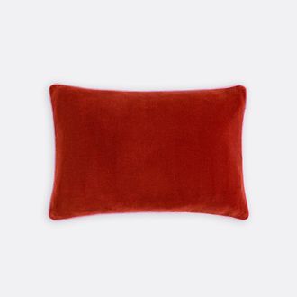 La Redoute Interieurs Tweekleurige rechthoekige kussenhoes 60x40 cm, fluweel, GUSALI