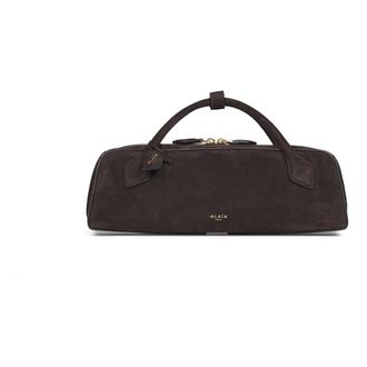 Alaia Le Teckel Top Handle Bag - female - Ala&iuml;a - Handbags - Brown - ONE SIZE - Bags