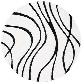 Safavieh Alfombra marfil/negro 152 x 152 cm