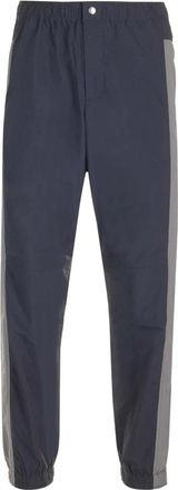 Maison Kitsun&eacute; Nylon Straight Broeken - Heren - Straight fit broeken - Blauw - W42 - Nylon - Broeken