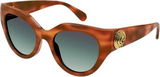 Gucci Cat-eye Zonnebril - Dames - Zonnebrillen - Bruin - 52 MM - Nylon - Accessoires