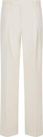 Federica Tosi Milk Wide-Leg Cady Pants