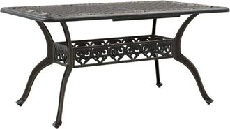 vidaXL Garden Table Bronze 150x90x72 cm Cast Aluminium vidaXL