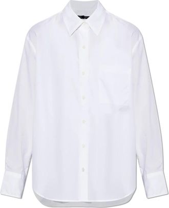 Rag & Bone Connie Borstzak Shirt - Dames - Overhemden - Wit - L - Katoen - Overhemden