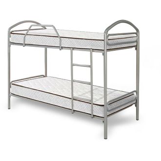 HOGAR 24 Hogar24 - Litera Met&aacute;lica + 2 Colch&oacute;nes Flexitex Con Tejido 3d Y Aloe Vera, Altura 18 Cm, 90x200 Cm