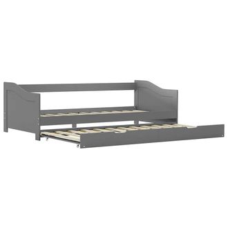 vidaXL Estructura De Sof&aacute; Cama Extra&iacute;ble Sin Colch&oacute;n Gris 90x200cm Vidaxl