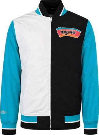 Mitchell & Ness NBA San Antonio Spurs Team History Warm Up Mens Jacket - Multicolour - Size X-Large