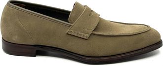 Crockett & Jones Cadogan Moccasin - Heren - Loafers - Groen - 41 1/2 EU - Leer - Schoenen