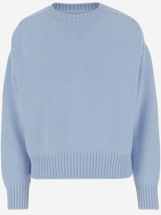SA SU PHI Womens Cashmere Jade Sweater Light Blue