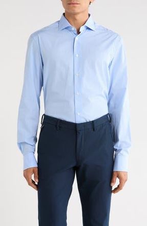 Canali Cotton Dress Shirt in Blue at Nordstrom Rack, Size 39