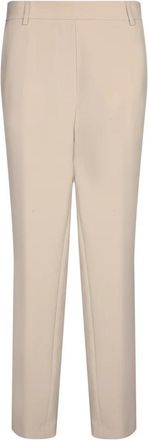 Blanca Vita Elegante Beige Broek - Dames - Slim Fit Broeken - Beige - XS - Broeken
