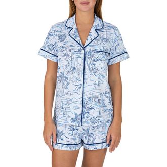 Kate Spade New York print short pajamas in Blue/Print at Nordstrom, Size X-Large