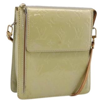 Louis Vuitton Pre-owned Accessory Pouch - Dames - Pre-owned - Groen - Maat: ONE Size Leer