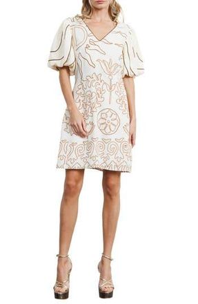 Ciebon Rochelle Floral Minidress in Cream at Nordstrom Rack, Size X-Small