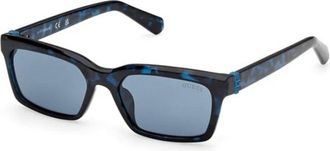 Guess Rechthoekige Zonnebril - unisex - Zonnebrillen - Blauw - 48 MM - Accessoires