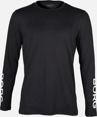 Bj&ouml;rn Borg Mens BORG Long-Sleeve Training Top, Black - Size: 36