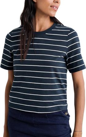 Seasalt Cornwall Copseland Stripe Organic Cotton T-Shirt in Chyandour Maritime at Nordstrom, Size 10 Us