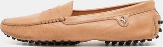 Tod's Tods Brown Leather Ferrari Loafers