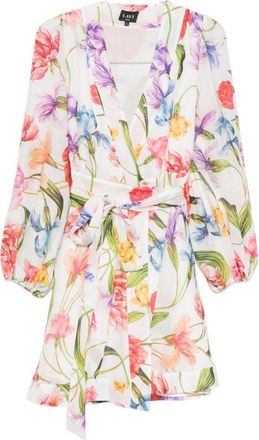Lavi bedrucktes kurzes Kleid
