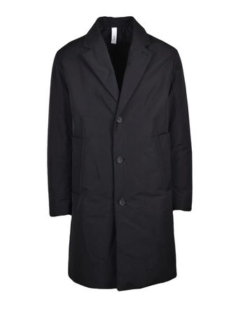 Hev&ograve; Padded Cassano Overcoat with Structured Silhouette and Classic Lapel