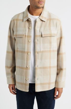 7 Diamonds Cliffside Overshirt in Sand at Nordstrom, Size Xx-Large