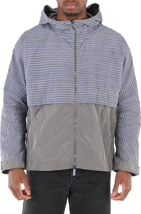 Emporio Armani Mens Bicolor Hooded Jacket, Brand Size 50