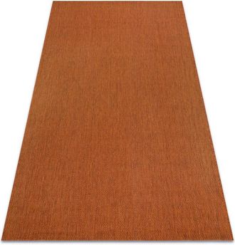RugsX Rugsx - Carpet flat 48663/120 sisal - terracotta plain orange 160x230 cm