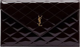 Saint Laurent Paris patent leather clutch
