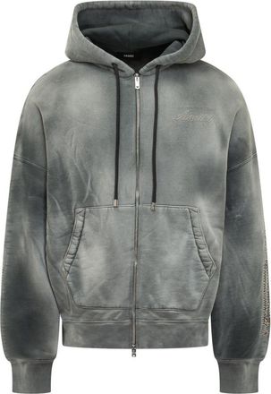Amiri Grey Logo Hood Sweatshirt