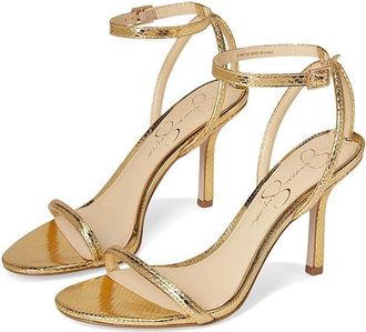 Jessica Simpson Baharia Ankle Strap Sandals Womens Shoes Gold : 9.5 M, Synthetic