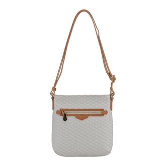 Pourchet Tassen, Dames, Wit, ONE Size, Platte Crossbodytas