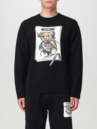 Moschino Mens Teddy Bear Sketch Sweater - Black Wool - Size EU 44 (Mens)