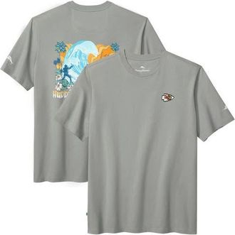 Tommy Bahama Mens Tommy Bahama Gray Kansas City Chiefs Huddle & Hang Tens T-Shirt at Nordstrom, Size X-Large