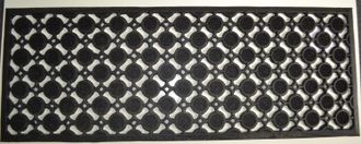 Imports Decor Imports Decor Rubber Doormat, Round Pin, 18-Inch by 47-Inch