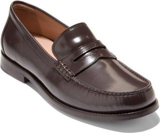 Cole Haan Lana Luxe Remastered Studded Penny Loafer in Dark Chocolate Box Leather at Nordstrom, Size 9.5