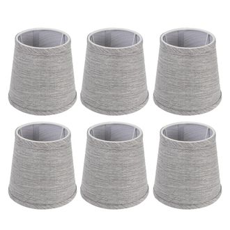OEM 6 Pantallas De L&aacute;mpara Modernas De Tela Con Pel&iacute;cula Interior, Estilo Europeo Para L&aacute;mpara De Ara&ntilde;a O Aplique De Pared Con Casquillo E14