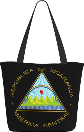 AOOEDM Nicaragua Flag Ladies Shopping Bag 13x11x7in.The Perfect ValentineS Day Gift.It Is The Best ValentineS Day Gift For Mom, Daughter, Wife,Etc