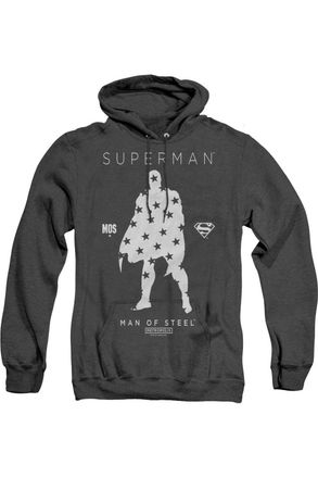 Gildan Superman Star Silhouette Adult Heather Hoodie / Hooded Sweatshirt