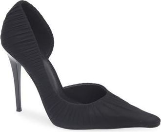 Steve Madden Elegant Pointed Toe dOrsay Pump in Black at Nordstrom, Size 7.5