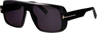Tom Ford Turner Zonnebrillen - Heren - Zonnebrillen - Zwart - 58 MM - Accessoires