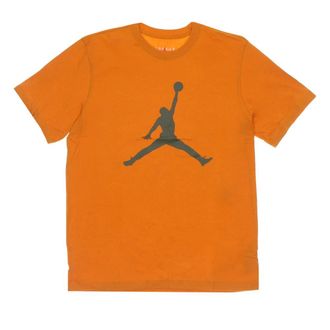 Nike Jordan T-Shirts, male, Orange, Size: XL Jumpman Crew T-Shirt
