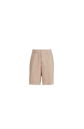 Brunello Cucinelli Linen Bermuda shorts in Camel at Nordstrom, Size 46 It