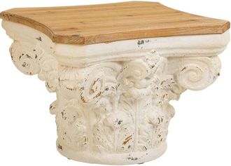 Wanderlust Deco Mesa De Centro De Madera Marr&oacute;n 62x62x46