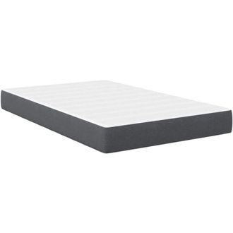vidaXL Bed Mattress with Mattress Grey 120 x 190 cm Fabric vidaXL