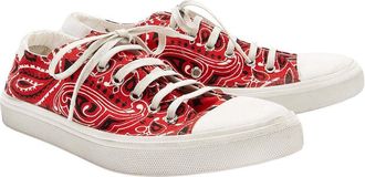 Saint Laurent Womens Leather Bedford Sneaker (Authentic Pre-Loved)