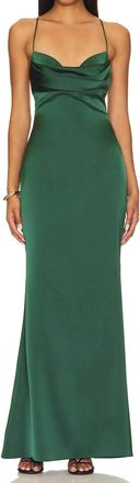 Katie May Tara Long Dress In Forest